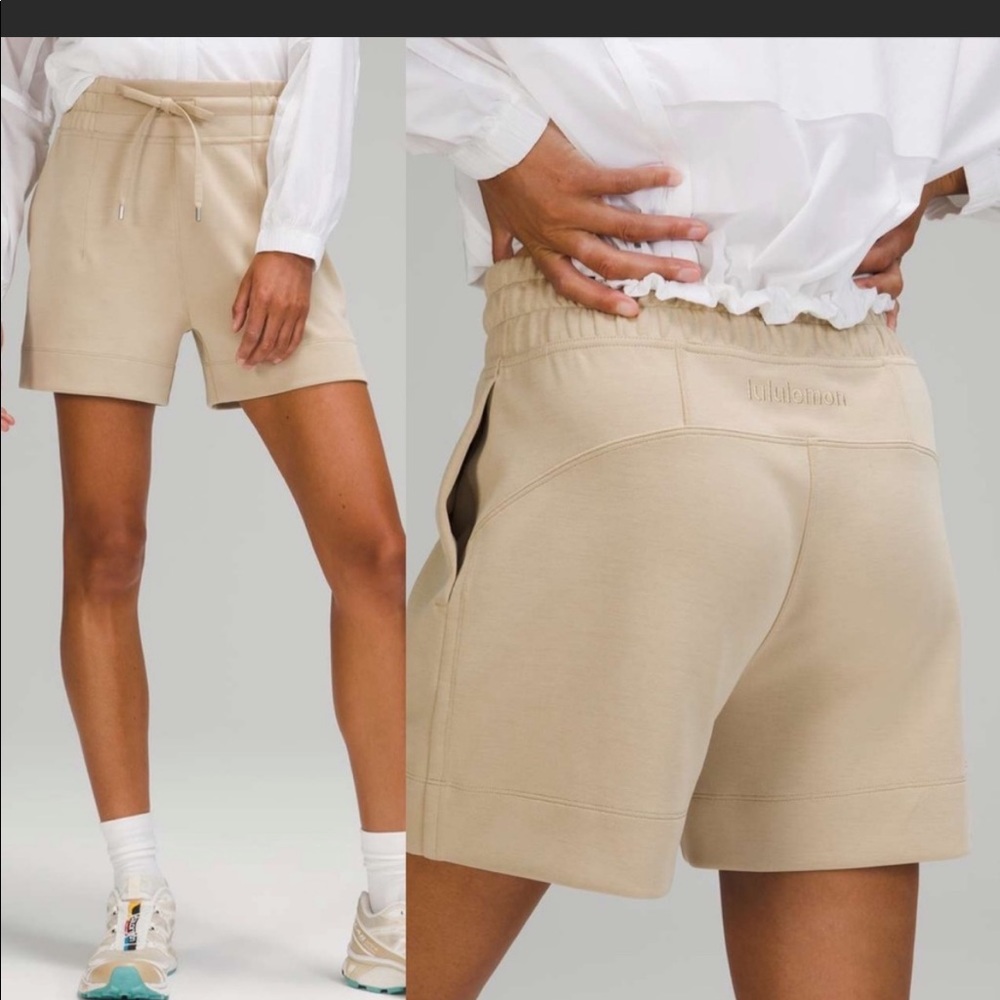 lululemon athletica Beige High-Rise Athletic Shorts